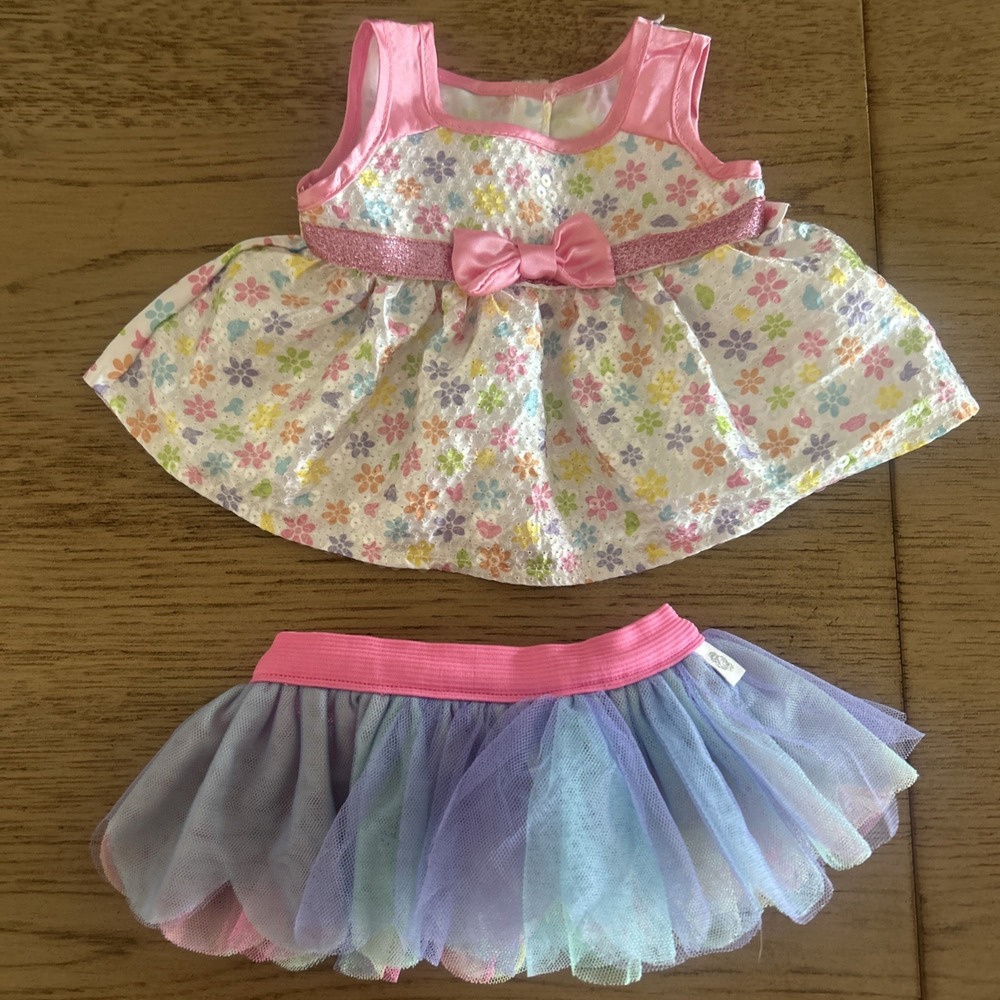 BUILD A BEAR WORKSHOP BAB - Lot of 2 Sequins Dress & Tutu Skirt